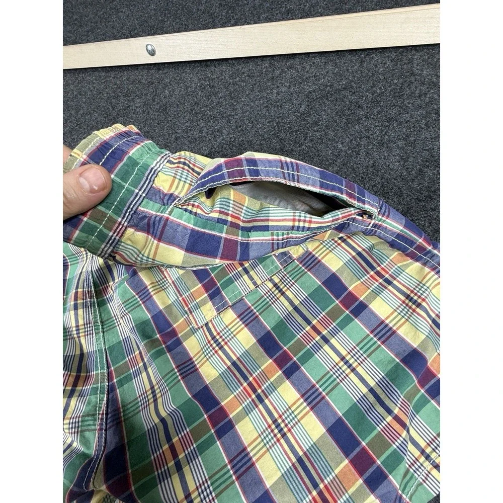 Polo‎ Ralph Lauren Plaid Swim Trunks Board Shorts Men Size Large Lined 4